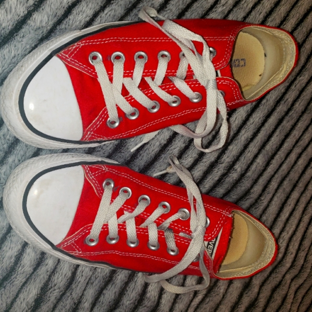 Red Adult Converse Shoes